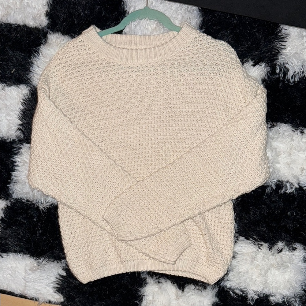 Cozy Cream Knit Sweater